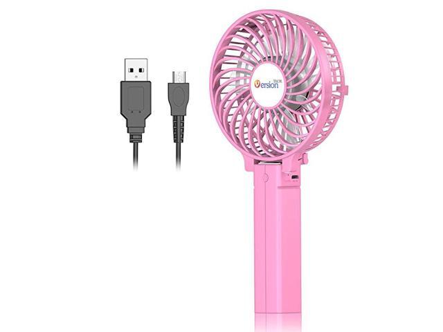 Mini Handheld Fan USB Desk Fan Small Personal Portable Table Fan with USB Rechargeable Battery Operated Cooling Folding Electric Fan for Travel