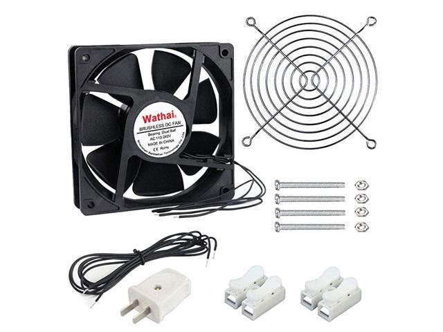 EC 120mm x 25mm Ball DIY Cooling Ventilation Exhaust Fan 110V 115V 120V 220V 240V AC Axial Case Fan