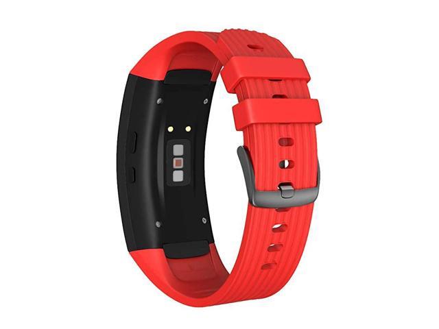 Compatible Samsung Gear Fit2 Pro Band Solft Silicone Gear Fit2 Watch Strap for Samsung Gear Fit2 Pro Smartwatch BansRed Small