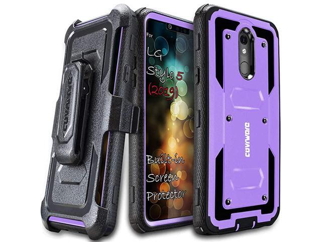 LG Stylo 5 Stylo 5 PlusStylo 5X 2019 Case Aegis Series with Builtin Screen Protector Heavy Duty FullBody Rugged Holster Armor Case Belt Swivel