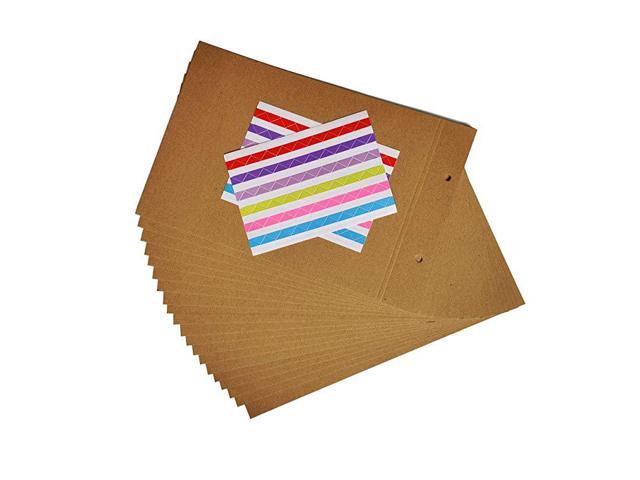 Inner Pages Brown Refilled Pages for DIY Photo Album 20 Sheets 40 Pages