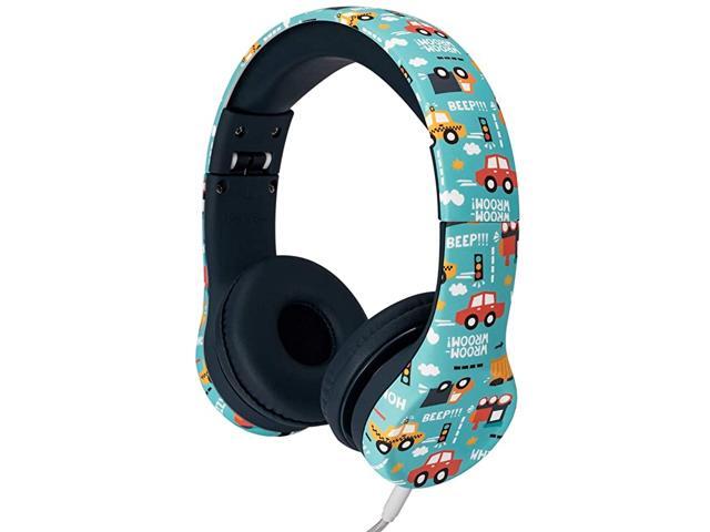 Play+ Kids Headphones Volume Limiting and Audio Sharing Port Vroom