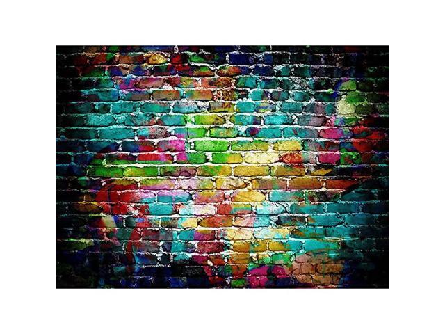 7x5FT Colorful Brick Wall Silk Photography Backdrop for Studio Prop Photo Background 21x15m