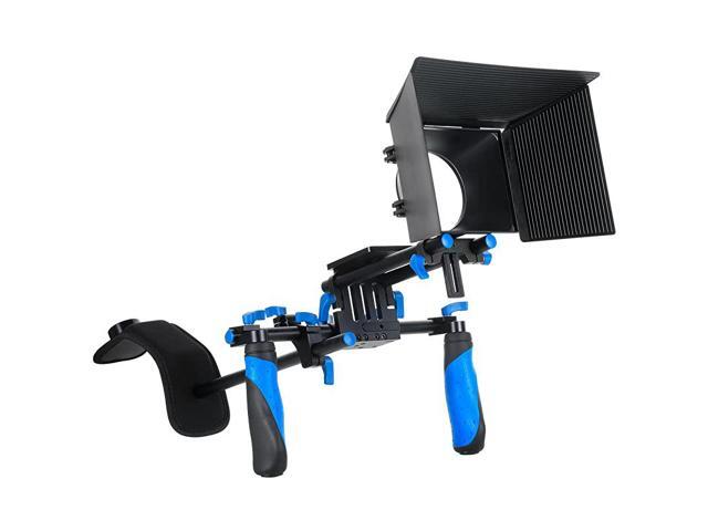 DSLR Rig Shoulder Mount Rig + Matte Box for All DSLR Cameras and Video CamcordersFollow Focus not Included