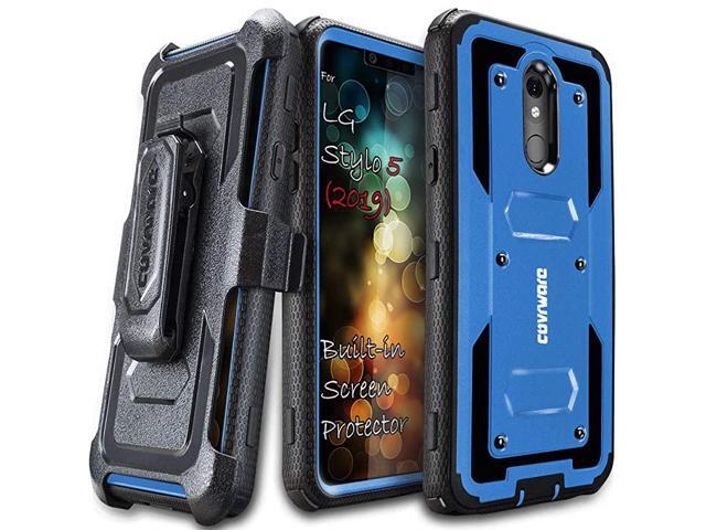 LG Stylo 5 Stylo 5 PlusStylo 5X 2019 Case Aegis Series with Builtin Screen Protector Heavy Duty FullBody Rugged Holster Armor Case Belt Swivel