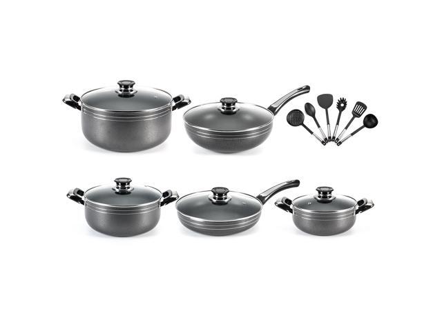 16 Piece High Performance Nonstick Pots and Pans/Cookware Set Soup Pot Frying Pan Kitchen Shovels Set