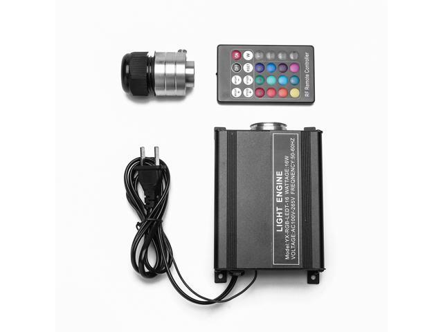 16W RGB Flash LED Fiber Optic Star Ceiling Lights Source Engine Driver with 24RF Remote Controller
