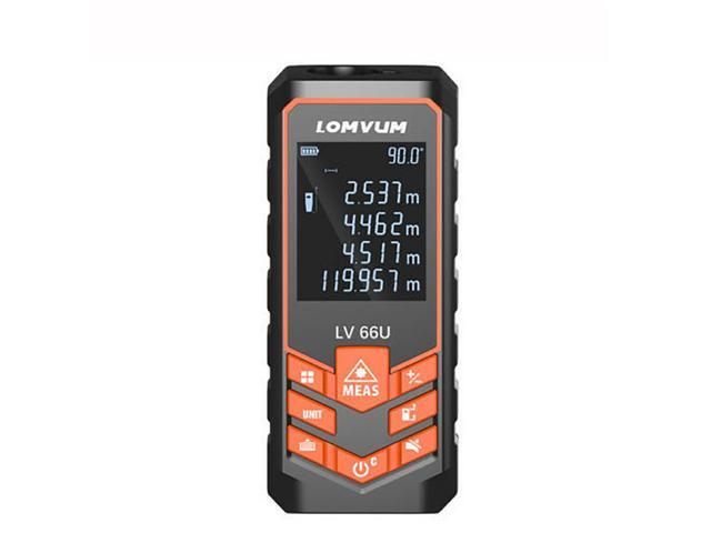 Laser Distance Meter Digital Measure Auto Level Range Finder 40-120M