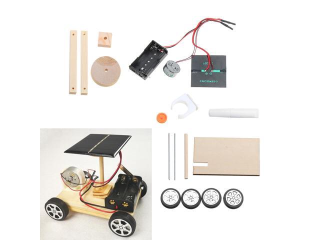 DIY Solar Car Technology Small Invention Student Science Manual Assembly Electronic Production Kit