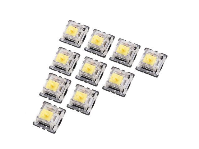 10PCS Pack 3Pin Gateron Linear Yellow Switch Keyboard Switch for Mechanical Gaming Keyboard