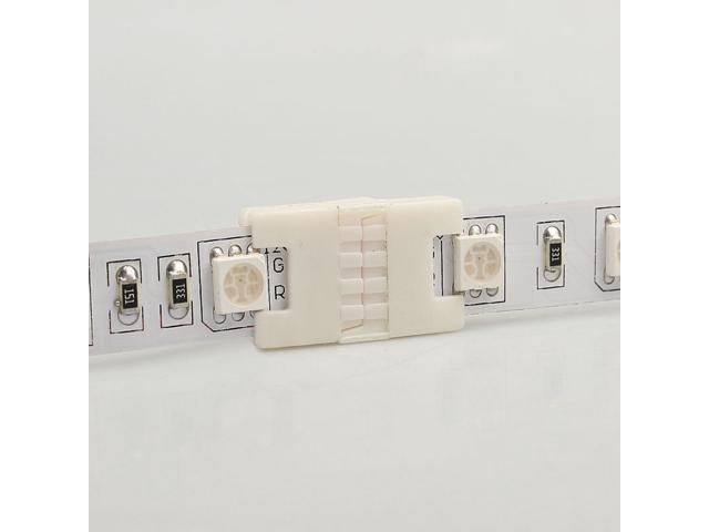 4pin Solderless Connector 10mm PCB Board Connection for RGB Color LED Strip