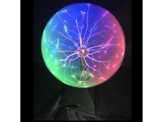 8 Inches Mixture Color Light Plasma Ball Electrostatic Voice-controlled Desk Lamp Magic Light