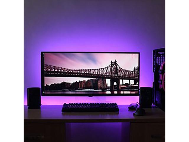 New Gaming Desk RGB Led Lights WIFI Backlight Remote Control With USB 5V 5050 RGB Music Rhythm Change Light Smart Light Bar For Gamer 1M