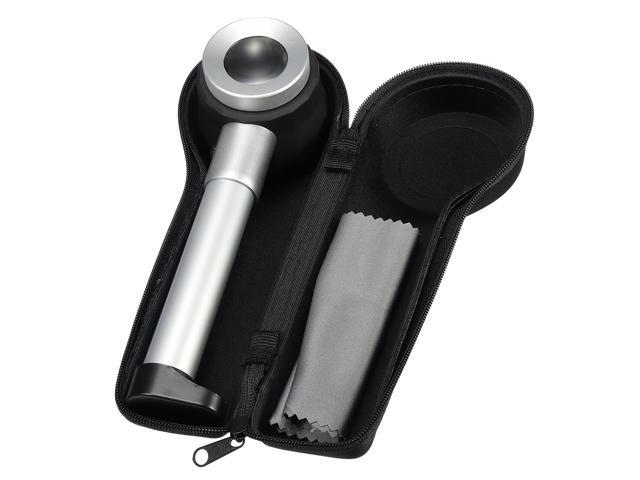 Hand Held 45x Magnifying Glass Magnifier Loupe with Scale 3 Lights for Jewellery