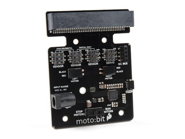 SparkFun moto: bit - micro: bit Carrier Board (Qwiic) Combine with micro: bit Fully functioning robotics platform Beginner-friendly controller Operate