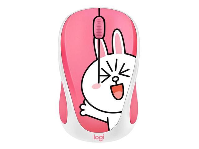 Logitech LINE FRIENDS Wireless Mouse 24GHz Mini Colorful Cartoon USB Receiver Optical Sensor Office Gaming Mouse for PC Laptop