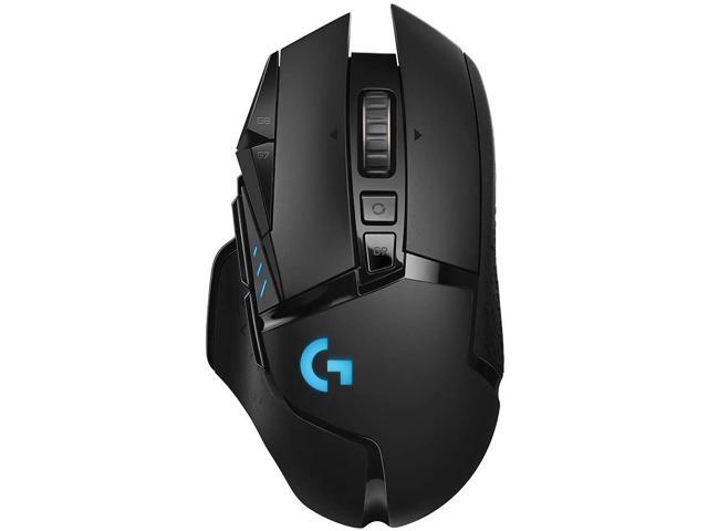 Logitech G502 LIGHTSPEED Wireless Gaming Mouse with HERO 16K Sensor PowerPlay Compatible Tunable Weights and Lightsync RGB - Black