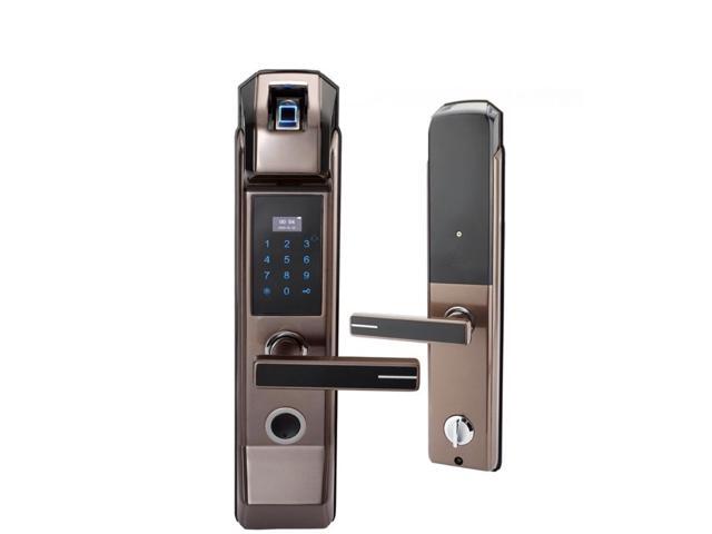 Semicontor Fingerprint Sensor Biometric Fingerprint Door Lock for Wooden and Metal Door with Alarm Function
