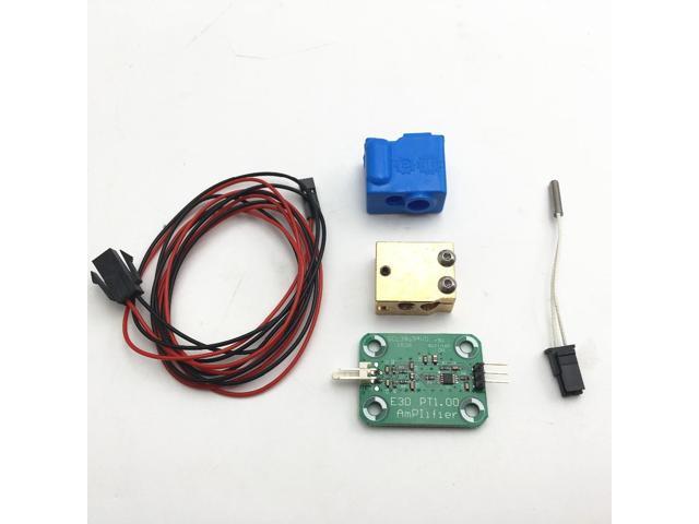 Brass V6 Volcano PT100 Amplifier Board kit for higher temperatures for E3D V6 HOTEND with Silicone Sock cover