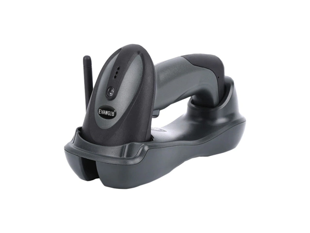 Laser Diode Barcode Scanner 1D CCD Laser 433MHz Wireless Barcode Reader with 300 times/s Decoding Speed