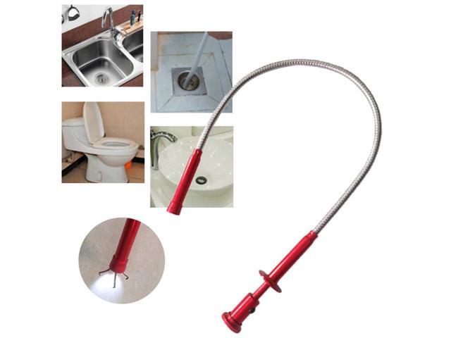 Flexible Pick Up Tool Magnet 4 Claw LED Light Spring Grip Home Toilet Gadget