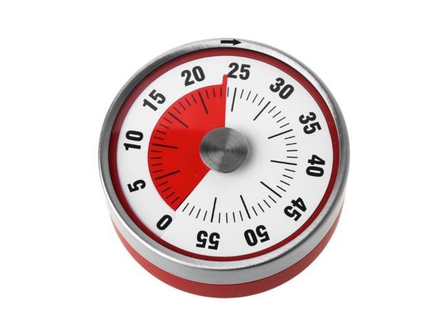 Stainless Steel Magnets Fridge Kitchen Timer Clock Mechanical Reminder Sport Cooking Reminder Counter
