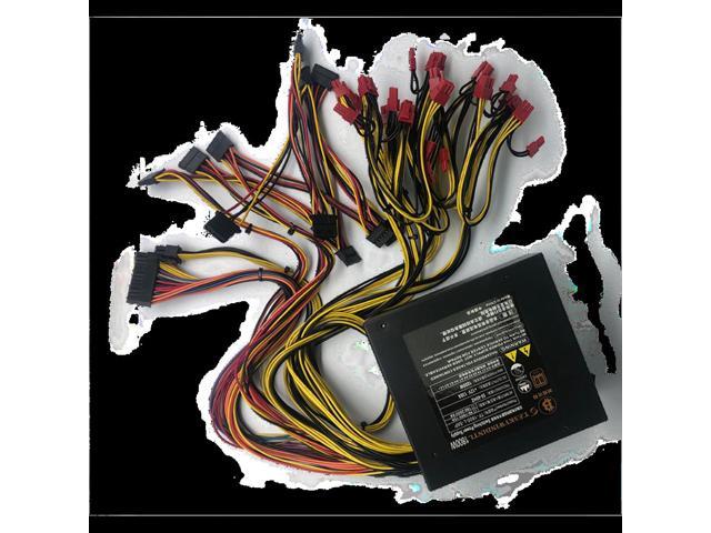 1800W 12 PCIE High Efficient ATX12V Computer Gaming PC Switching Power Supply PSU 1800W Modular PSU 220V PSU Mining Rig BITCOIN