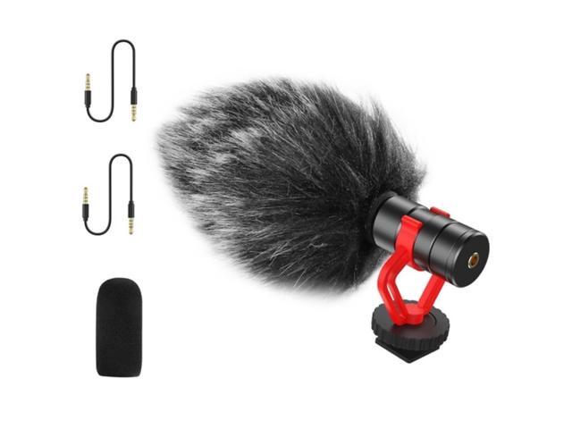 Video Mini Recording Microphone Noise Reduction Interview Mic for Sony Nikon Canon Fuji DSLR Camera Smartphone Vlog