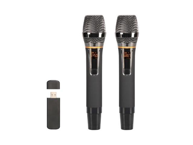 Wireless USB Microphone Metal Dynamic Cordless Microphone with USB Receiver for Meeting Speech