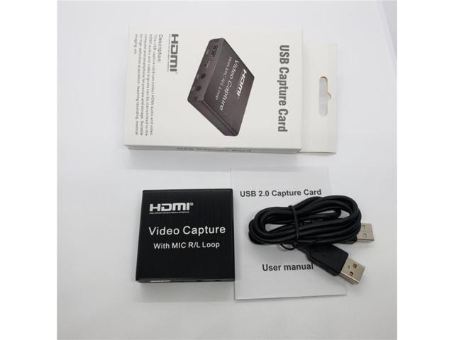 HD 1080P 4K HDMI Video Capture Card HDMI To USB 20 Video Capture Board Game Record Live Streaming Broadcast Local Loop Out mic