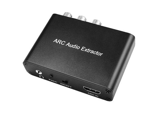 ARC Audio Extractor Audio Adapter 35mm Stereo Fiber Coaxial Converter for Amplifier Soundbar Speaker Stereo Audio