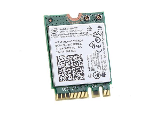 Wireless Adapter Card for Intel Dual band Wireless-AC 3165 3165NGW NGFF 433Mbps Wifi Bluetooth BT 40 for dell asus acer sony