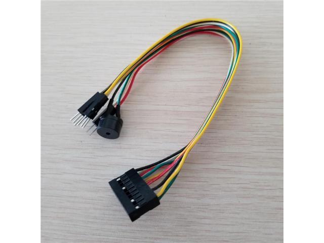 All-In-One PC DIY Host Speaker / Reset & Power Switch / HDD LED Jumper Line Flat Cable Replace Q-Connector For ASUS Mainboard about 20cm