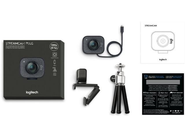 Logitech for Creators StreamCam Premium Webcam for Streaming and Content  Creation, Full HD 1080p 60 fps, Premium Glass Lens, Smart Auto-Focus, for  PC/Mac – Graphite 