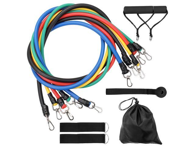 11pcs Fitness Puller Set Upgraded Resistance Belt Multifunctional Exercise Elastics Tubes for Training Gym Bodybuilding Sport Workout