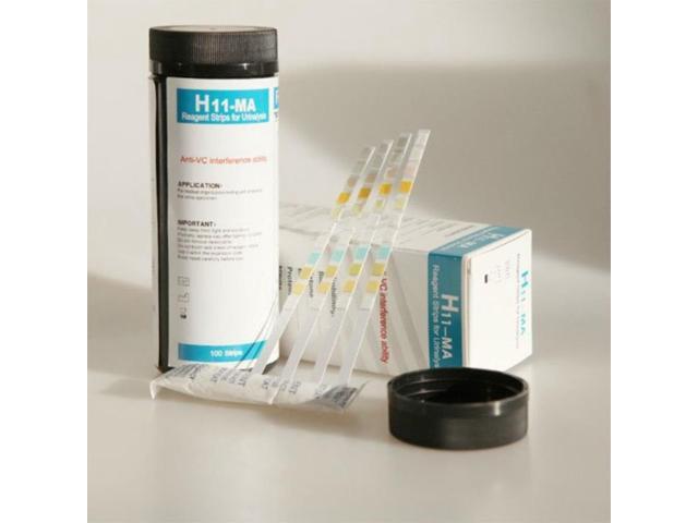 100Pcs H-11MA Urine Test Strip Reagent Strip For 11 Urinalysis With Anti-VC Interference Ability Test Urobilinogen Bilirubin Ket