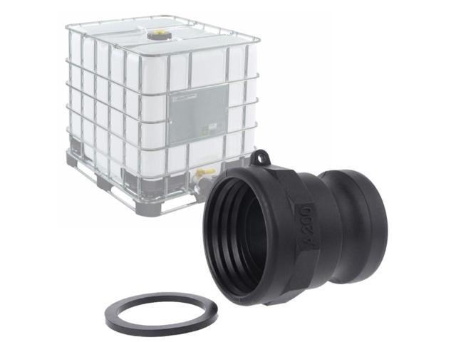 1000L IBC tank adapter Garden Hose heavy duty 2' Coarse Thread x 2' cam lock drain adapter F1FC