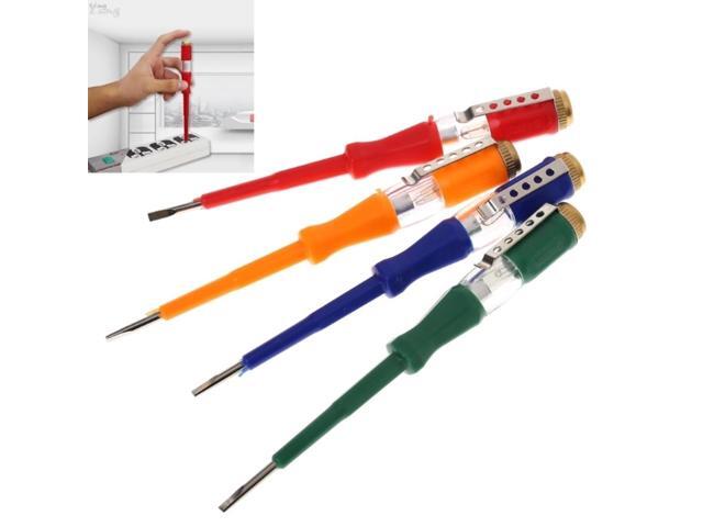Colorful Test Pen Portable Flat Screwdriver Electric Tool Utility Light Device l29k