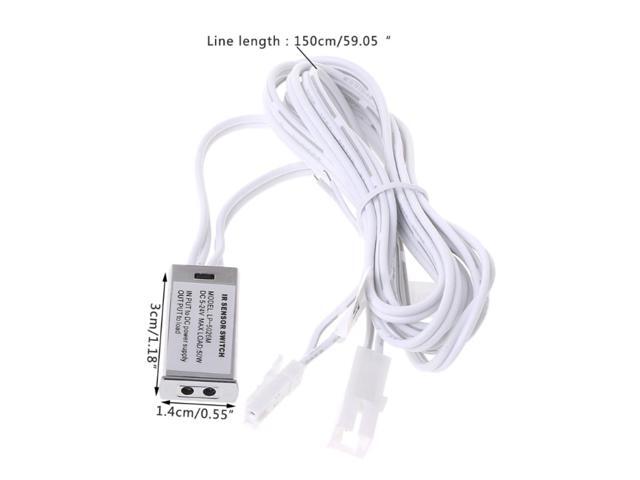 12V/24V Wardrobe Cabinet Light Switch Infrared Door Control Switch 5A 60W Sensor
