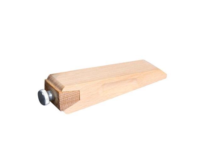 Handmade leather DIY wooden sandpaper sanding block vegetable tanned leather edge banding grinding edge treatment