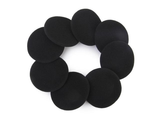 4 Pair 60mm Replacement Ear Foam Earphone Pad Covers for Headset Headphone Black