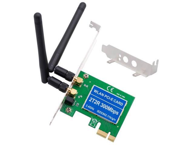 PCIe Wireless 300Mbps Internal PCIe WiFi Card PCI Express Network Card For PC Desktop 24 GHz Dual Antenna 2T2R PCI-e WLAN Card