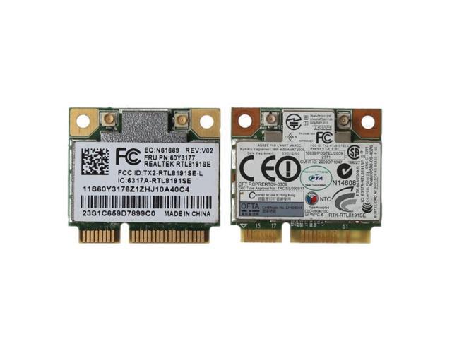 RTL8191se Half PCI-E Wireless Wifi Card Module FRU 43Y6553 60Y3177 for IBM Lenove Thinkpad X200S X201 80211BGN Accessories