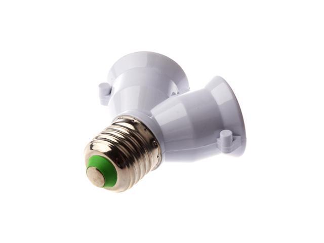 E27 1 to 2 E27 LED Light Lamp Bulb Adapter Converter Split Splitter Base Socket
