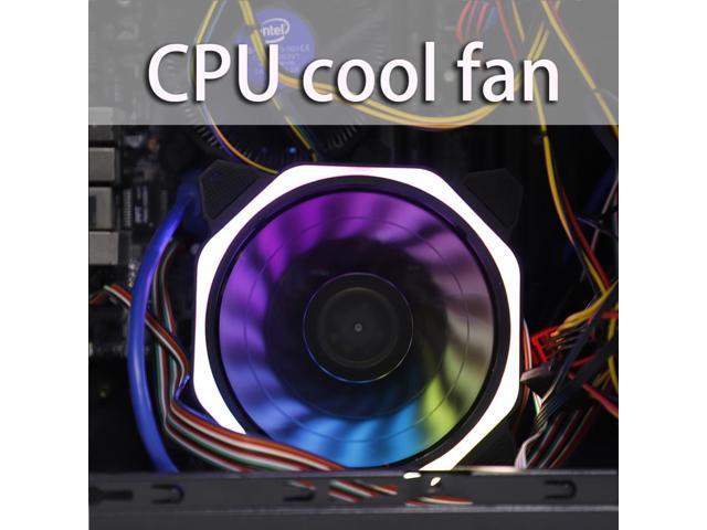 7 Colors LED For Aurora Light Fan Cooling Cooler 120mm Desktop PC Computer Cooling Cooler Fan Silent Case Fan Heatsink Radiator