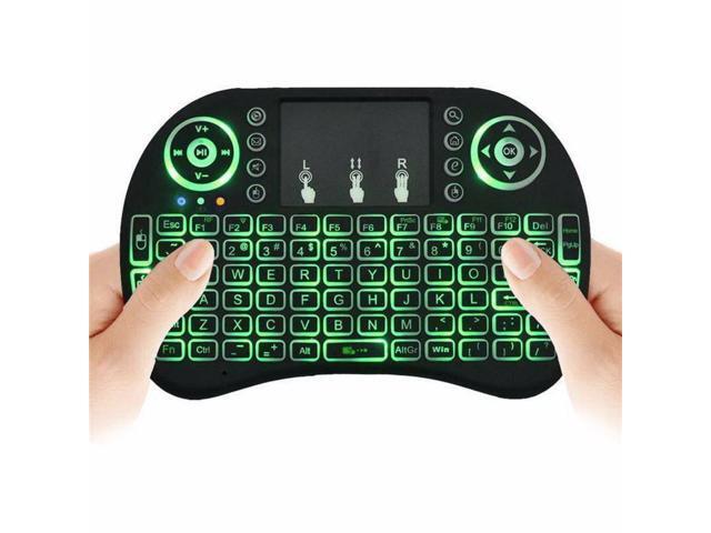 Mini Wireless Keyboard Remote Keyboard with Multimedia Keys 24GHZ USB Rechargable Android Remote for TV Box Mini Keyboard for Smart TV IPTV PS4 PC