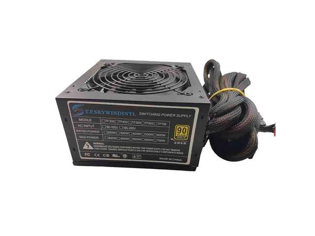 Gaming Computer PC Power Supply 600W ATX Form Power Supply Desktop PC 600W Switching Power with PFC function high efficiency