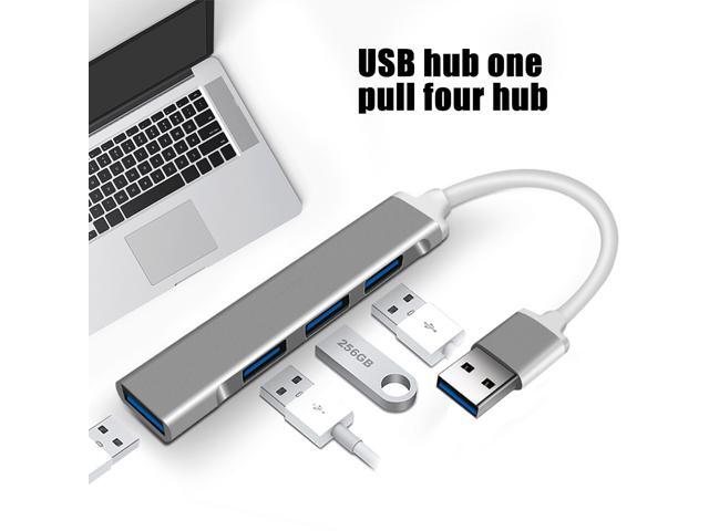 USB 30 Docking Station Aluminium Alloy Cable Organizer Type-c HUB Mini 4 Port