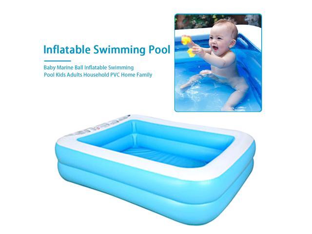 Inflatable Swimming Pool Paddling Pools Family Kids Adults Outdoor Garden Summer Holiday Water Play Fun Backyard 110x88x33cm