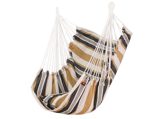 Heavy Duty Hanging Hammock Chair with Pillows Canvas Fabric Outdoor Swing Hanging Hammock Chair Furniture 100*130CM